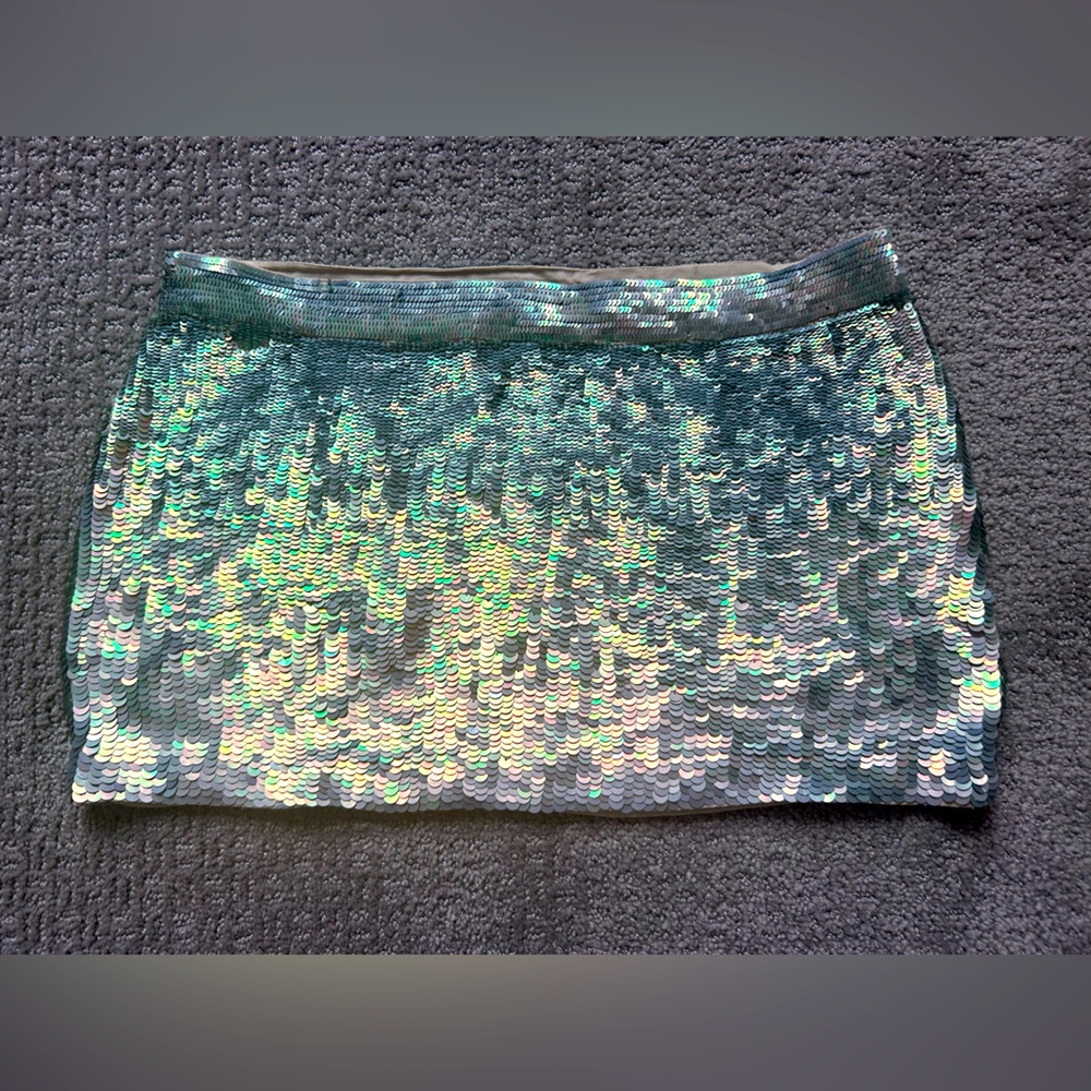 All Saints sequin mini skirt